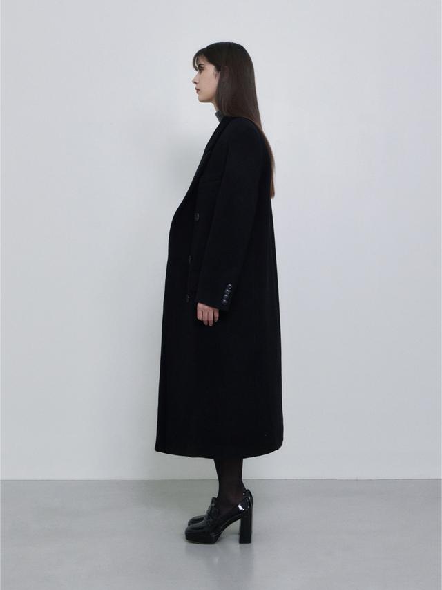 [김태리 착용] NORMOR(노머) Cashmere Long Coat Black