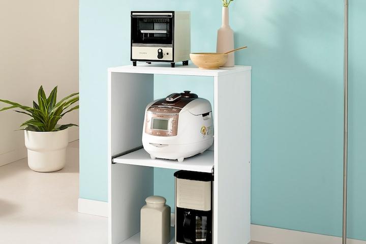 국내생산 밥솥 수납장 미니 렌지대 3단