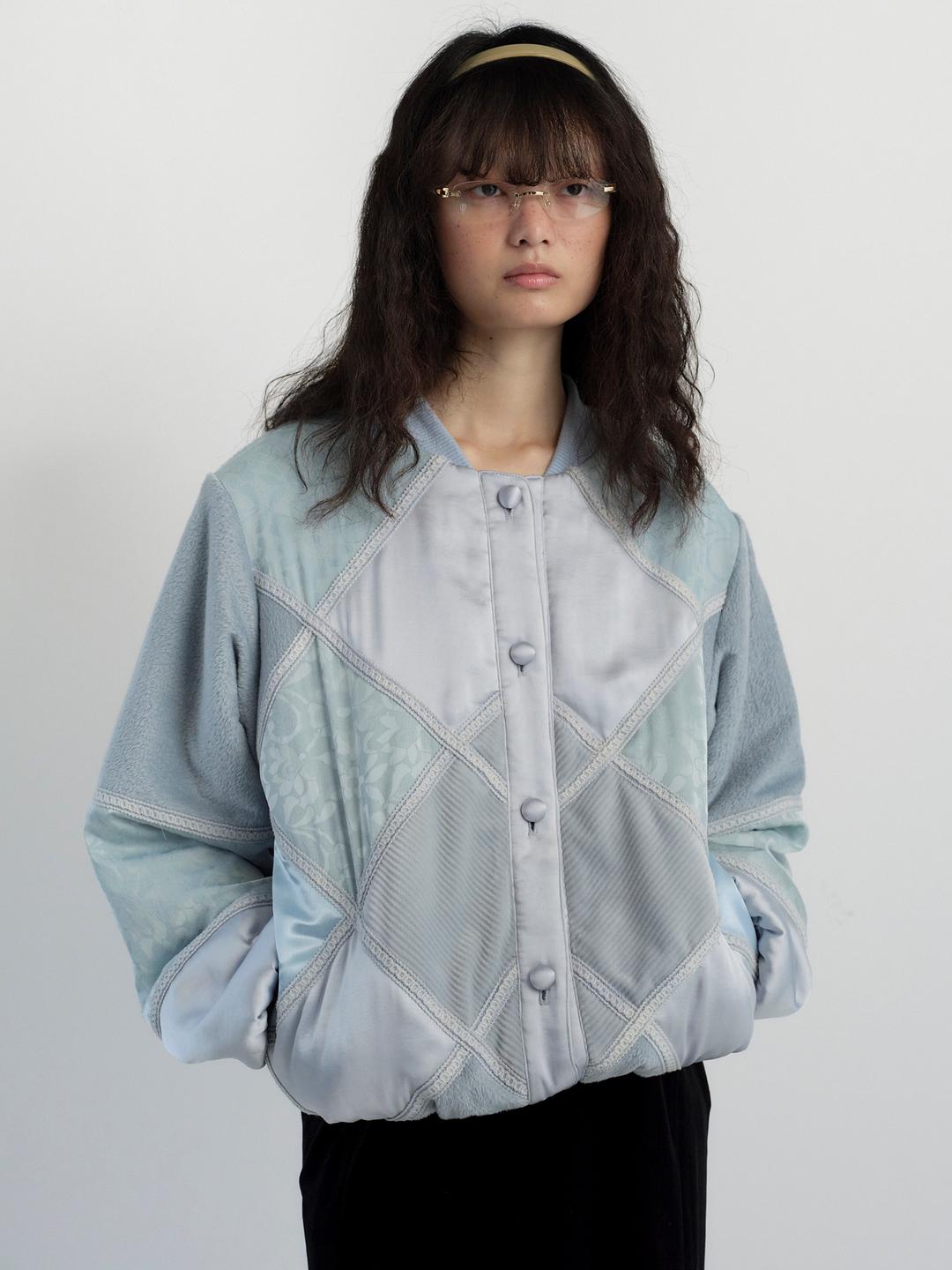 QUILTED PATCHWORK BOMBER