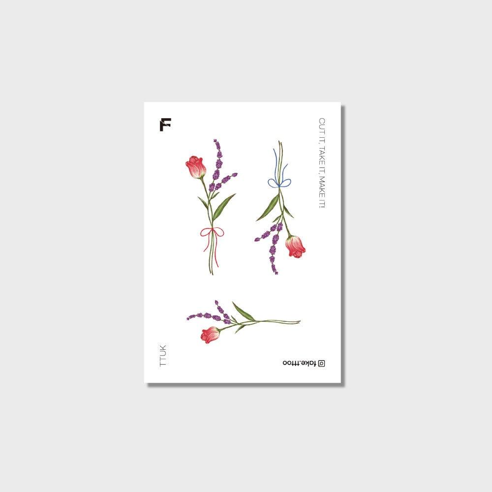 파스텔 라이트 타투 스티커