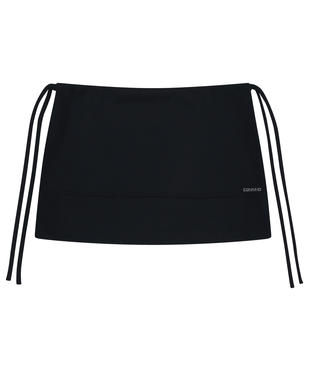 RIBBON DOUBLE SKIRT BLACK