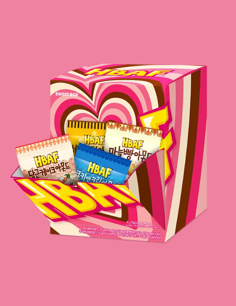 [2개 구매시 4천원 할인] 길림양행 HBAF 바프 스위트박스 (허니버터/마늘빵/쿠앤크/당근케이크 10g X 30EA)