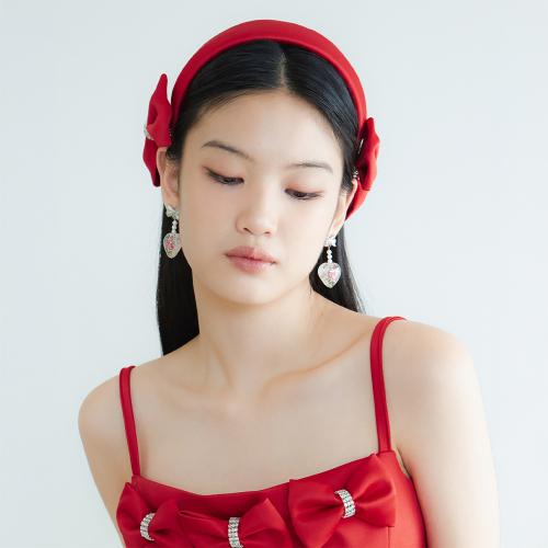 스칼렛 더블 리본 헤어밴드
