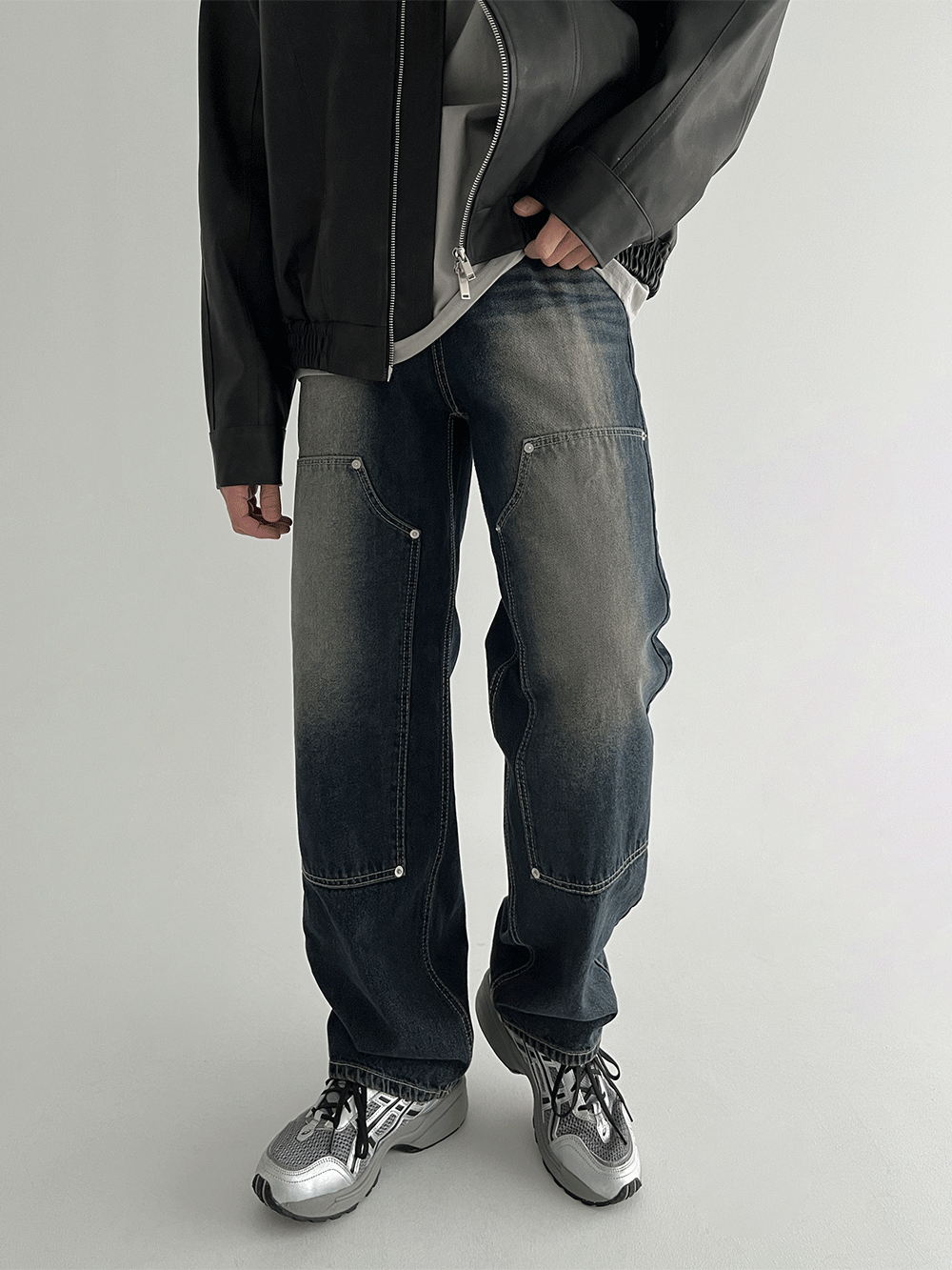 더블니 와이드 데님