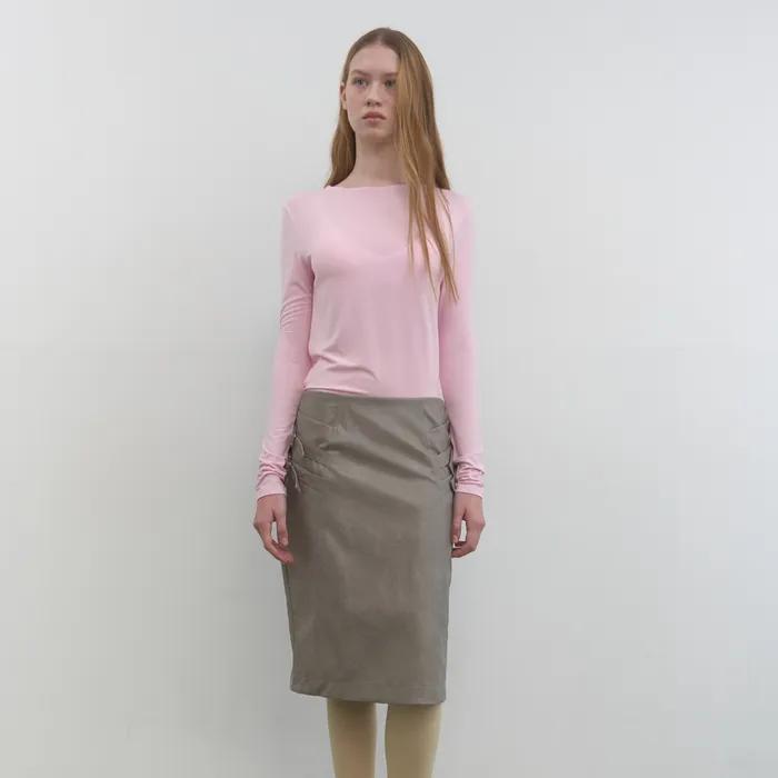 BASIC BOAT NECK TOP_PINK