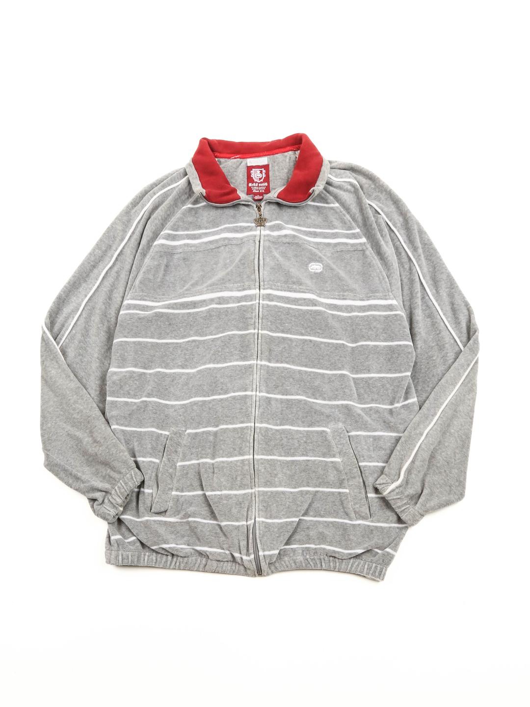 Velvet Stripe Zip-up O2668