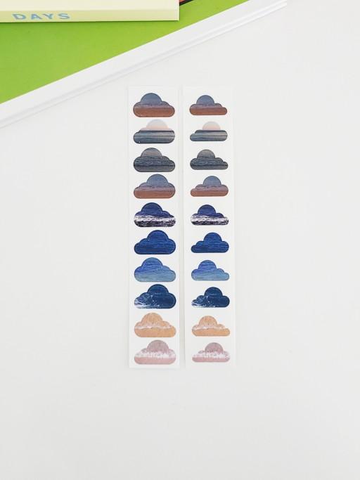 본쥬흐네 바다구름 미니씰 스티커