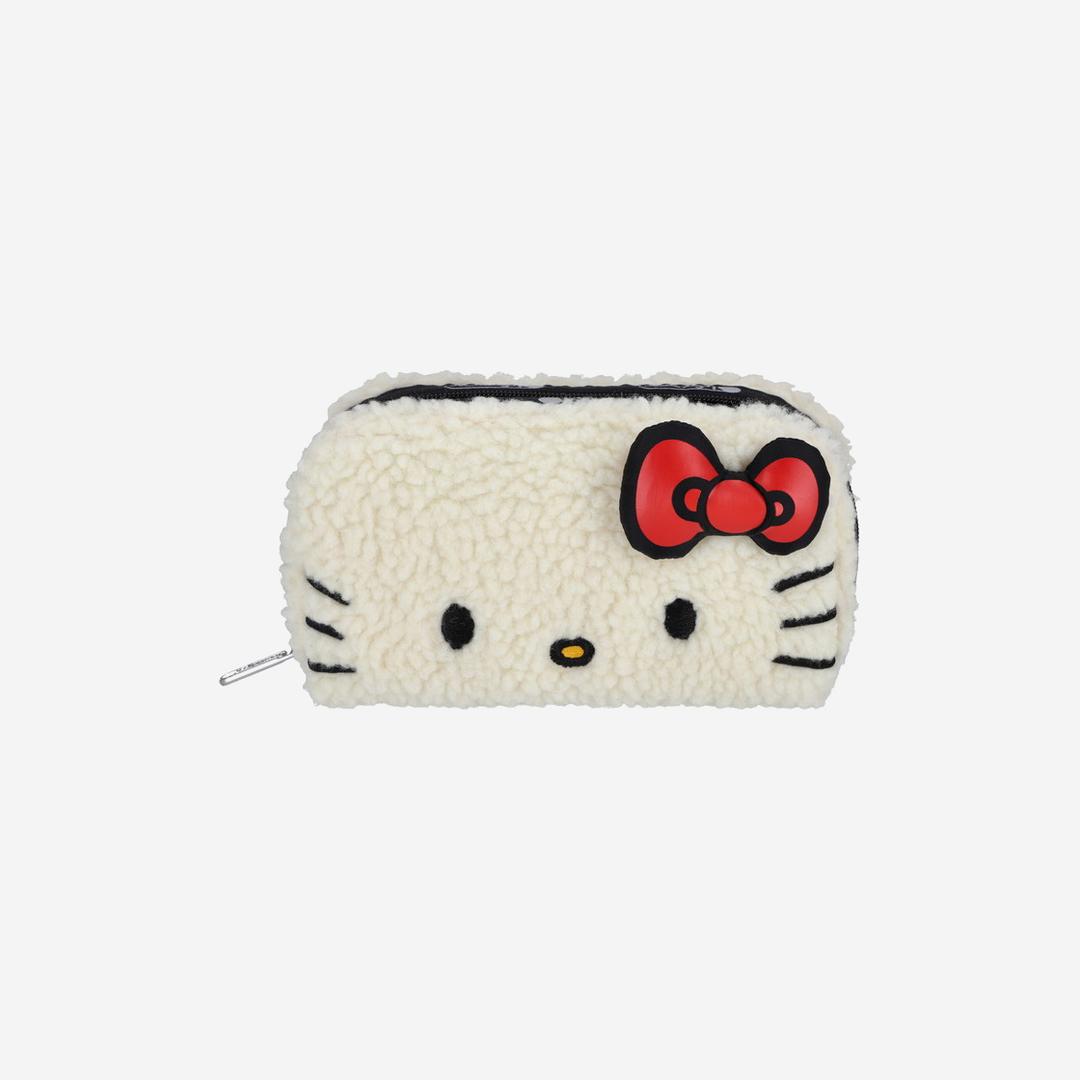 [예약 배송] Lesportsac Hello Kitty I Am With You Rectangular Cosmetic Pouch White