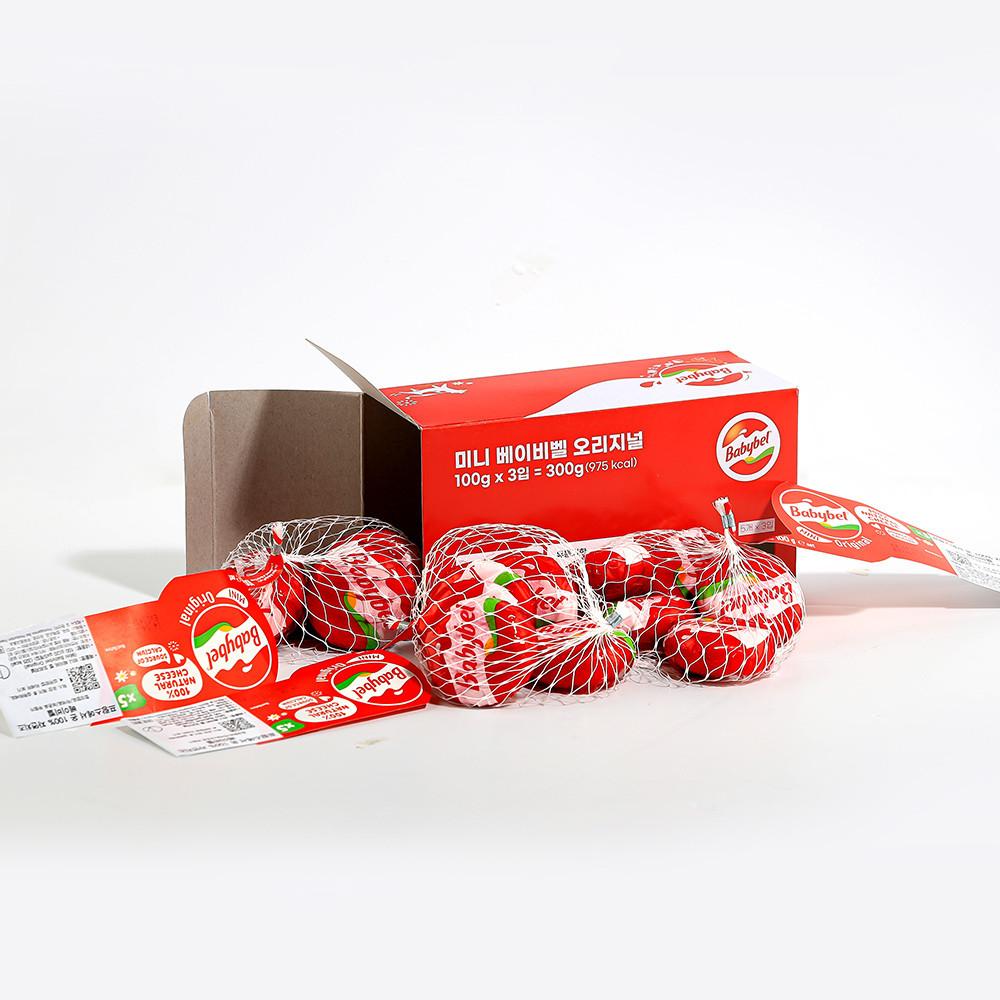 미니 베이비벨 오리지널(5입) x 3개 / 박스포장 자연치즈 영양간식 [원산지:프랑스산(FROMAGERIES BEL)]