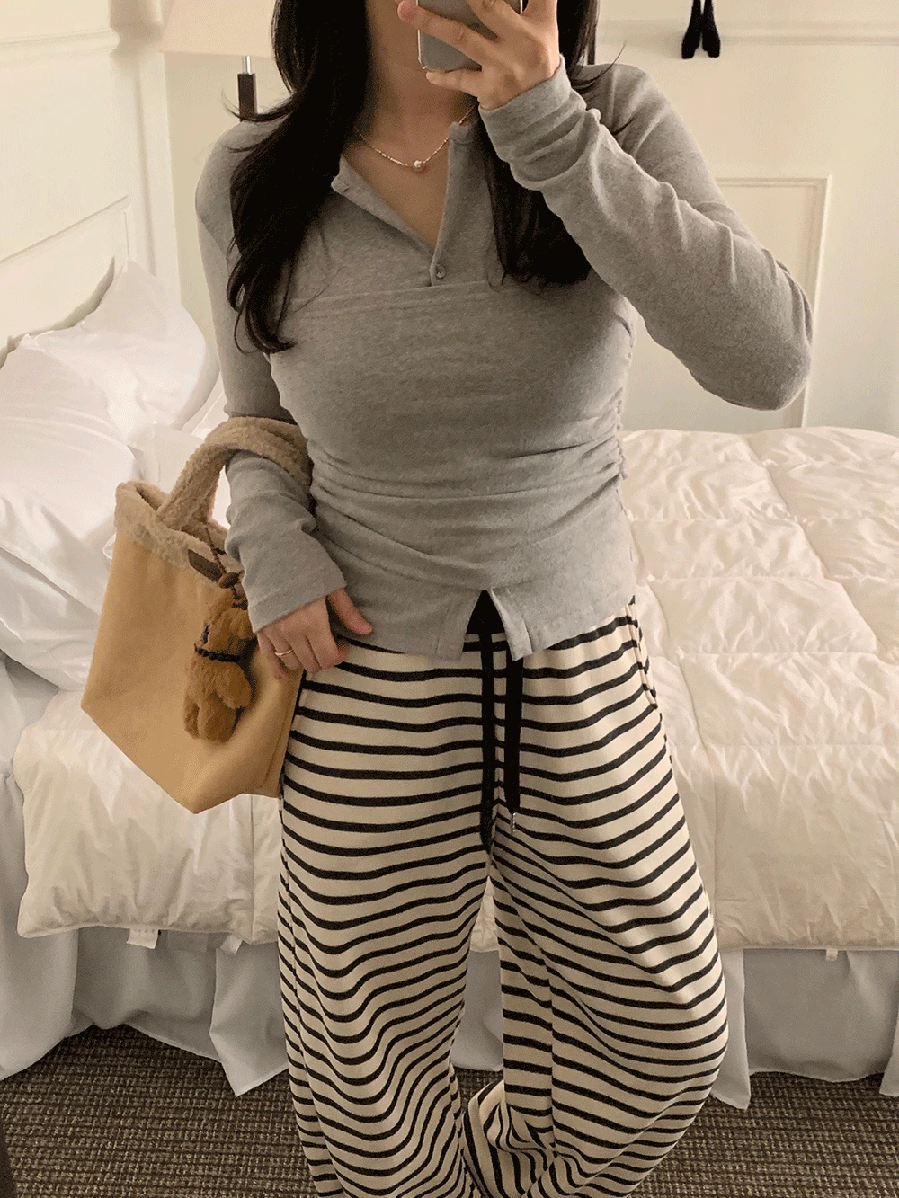 [피치기모/탑세트]주드 탑 가디건 세트 (2colors)