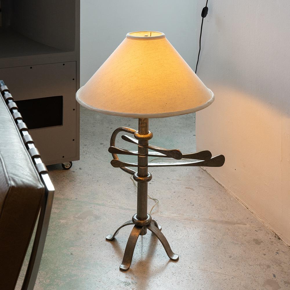 Post Modern Hand Wrought Iron Kinetic Lamp