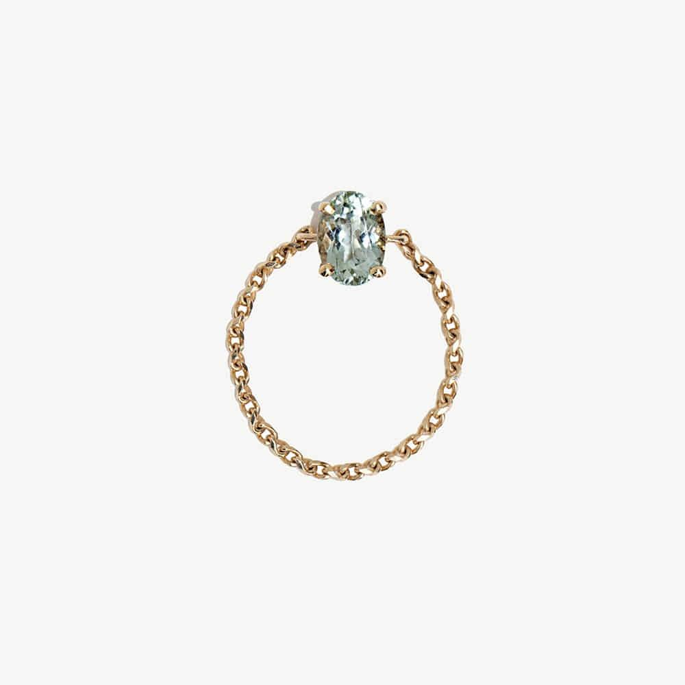 Soft chain R._Green tourmaline