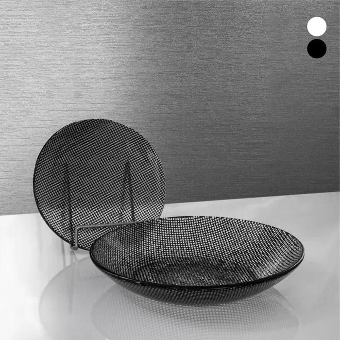 [29CM단독]에딩 체키 메인 접시 2P GIFT SET (블랙/화이트)