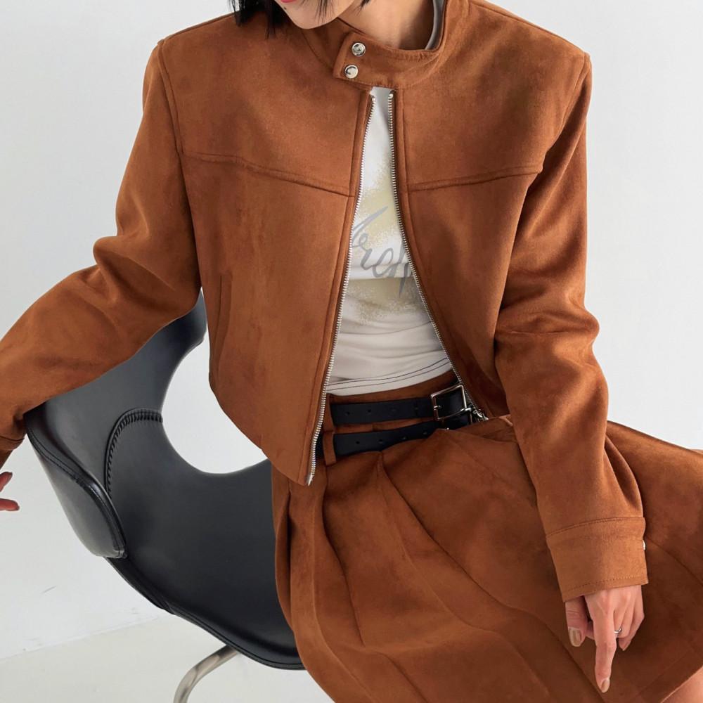 [무배/당일출고] 스웨이드 투웨이 집업 자켓