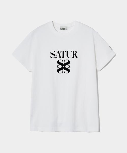 (W) 클래식 로고 반팔 티셔츠 클린 화이트