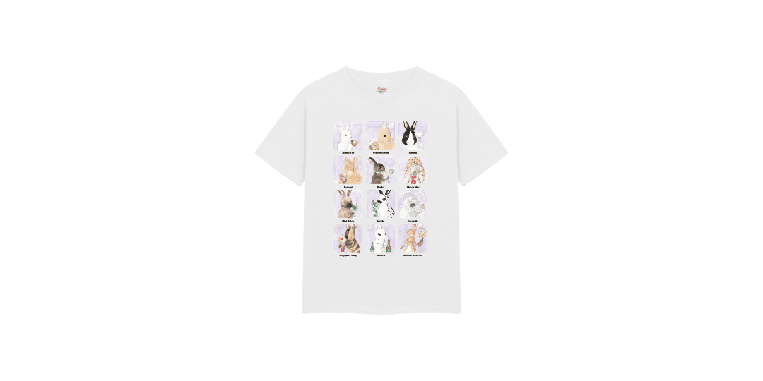 칵테일 마시는 토끼