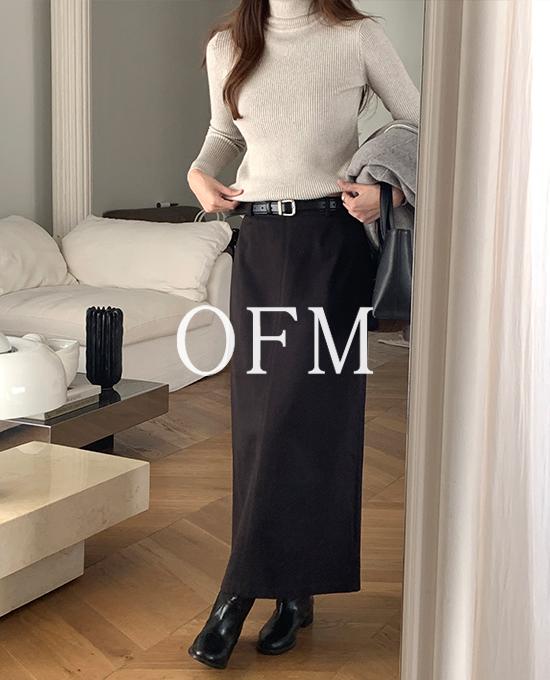 메리어라운드 [겨울하객룩][롱스커트][ofm] 윈터 세미 에이라인 맥시 롱 (sk)