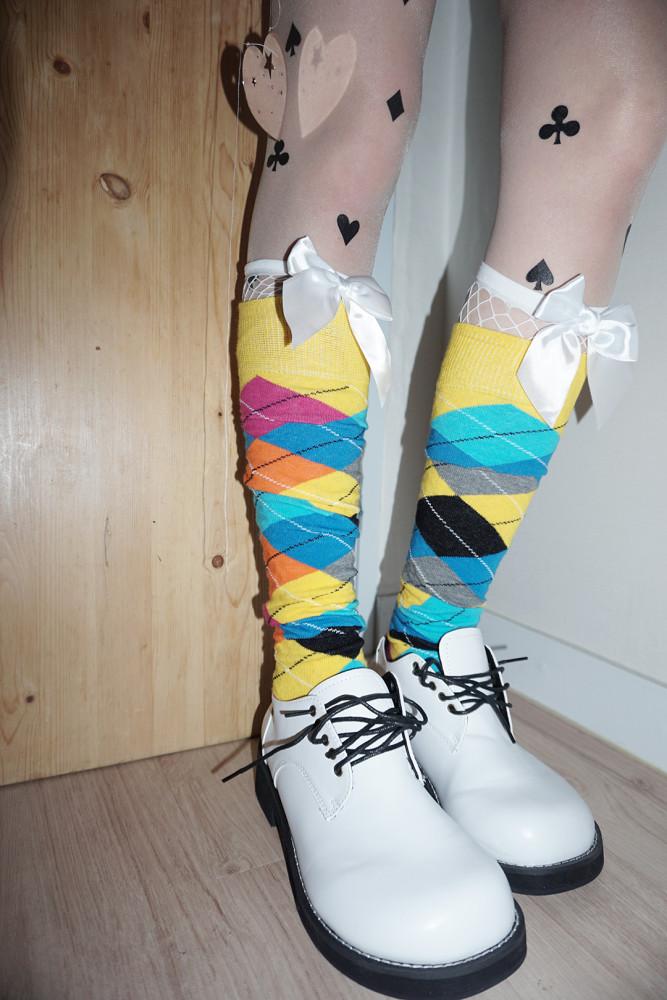 ribbon net socks