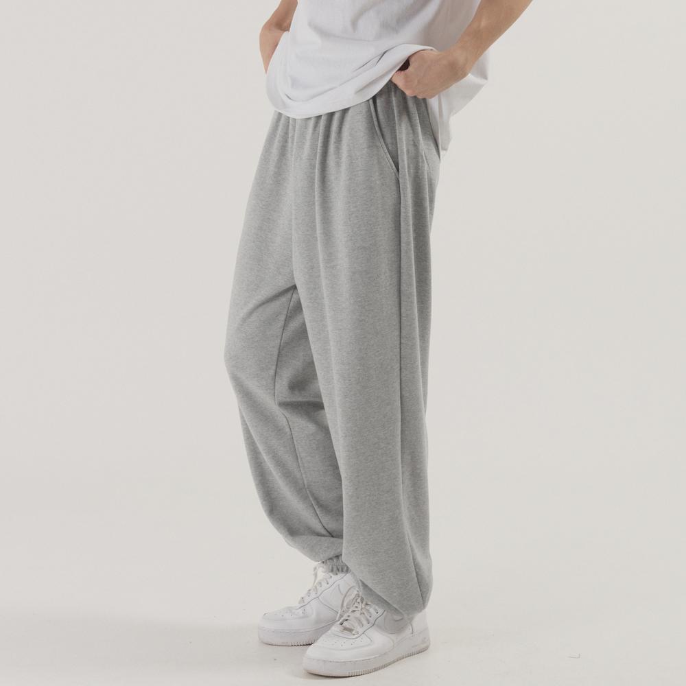 클래식 와이드 조거 스웨트팬츠 (melange)