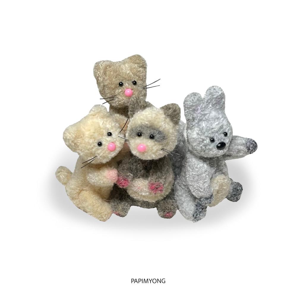 파피묭4총사키링