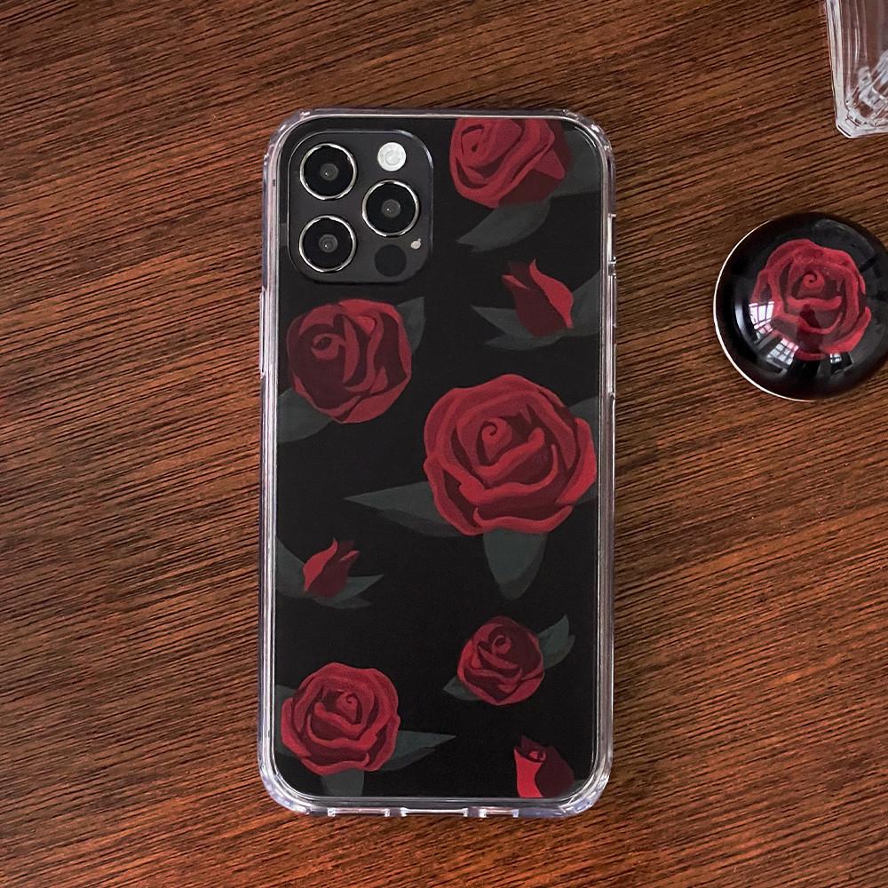 Brick Rose 장미 꽃 아이폰 16 PRO 젤리 케이스