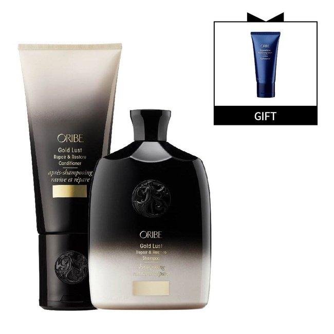 [갤러리아 단독]골드 러스트 샴푸 250ml+컨디셔너 200ml + 슈퍼샤인 크림50ml