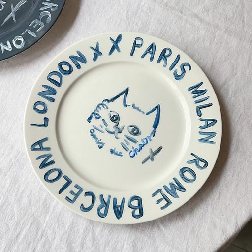 캣츠 런던 핸드페인팅 플레이트