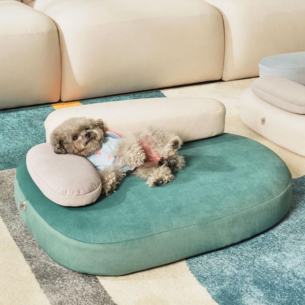 [에싸] 페블 리브 패브릭 펫 베드/스텝퍼