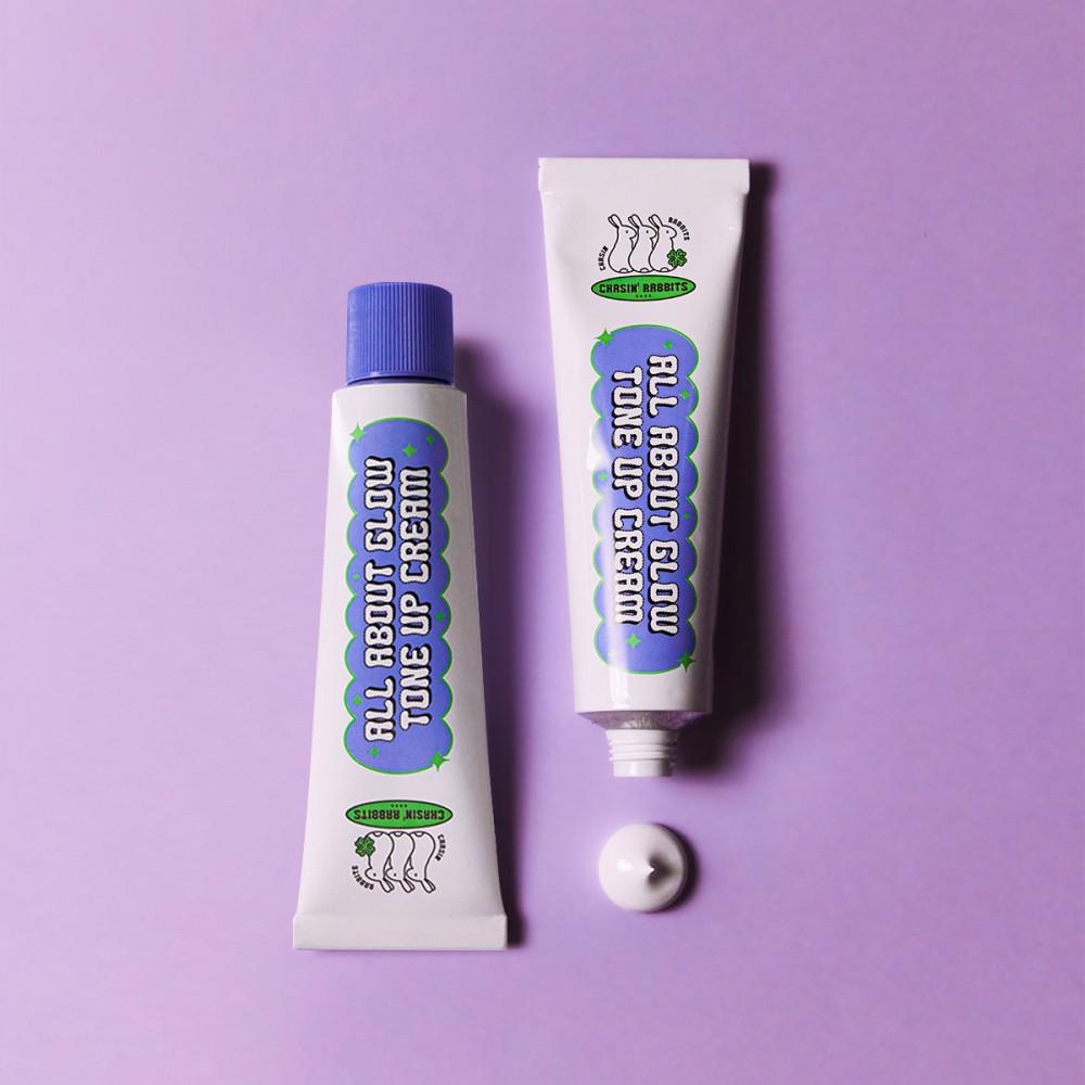 [네이버1등톤업크림] [1+1] 체이싱래빗 조명필터 올어바웃 글로우 톤업크림 50ml
