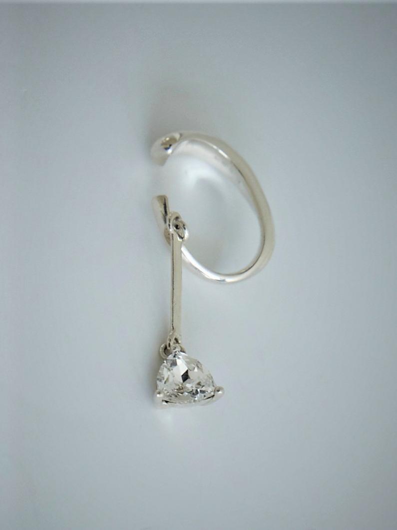 Bermuda Ear Cuff / White