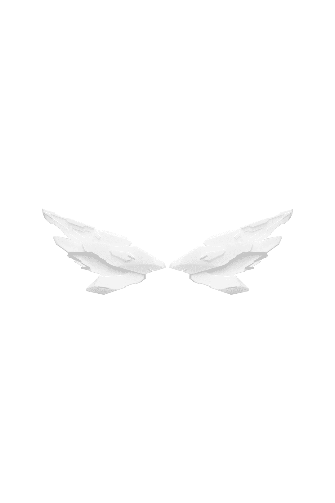 Kiel_00 wing hair clip White (2ea/set)