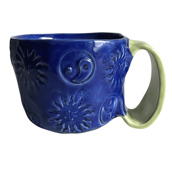 SUN&YINYANG STAMP CUP (BLUE)