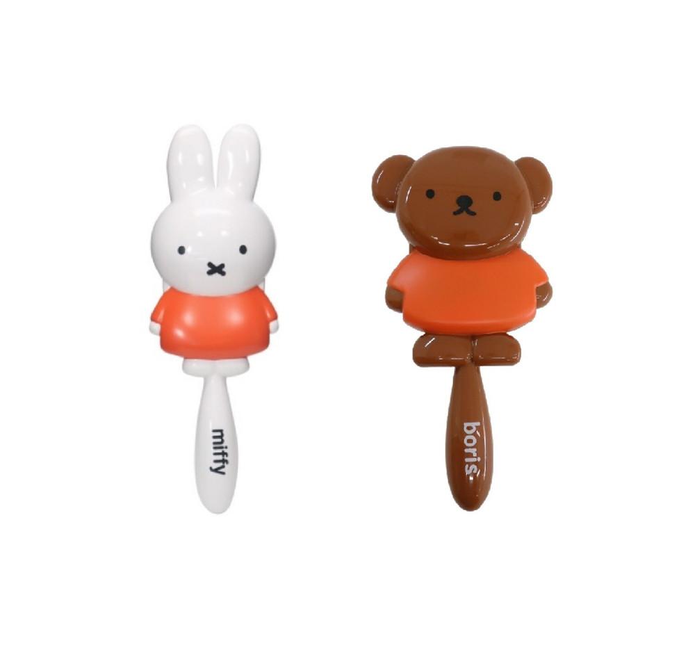 미피 miffy 보리스 캐릭터 헤어브러쉬 토끼 곰돌이 머리빗 패들브러쉬 ver.2
