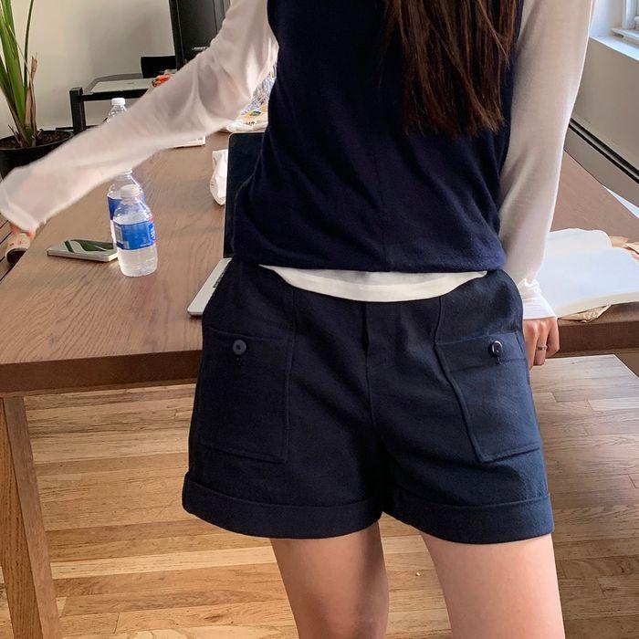 pocket shorts (navy)