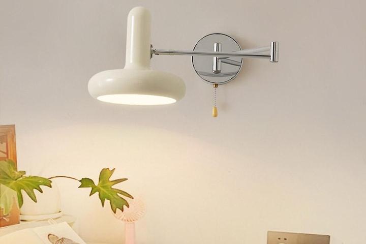 [해외] 북유럽 모던 관절형 월램프 크림컬러 (전구증정)