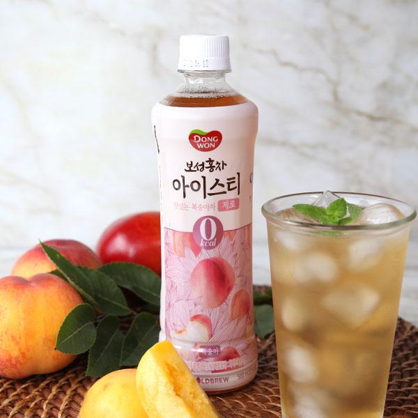 [아이스티1+1] 보성홍차 아이스티 제로 복숭아 500MLx6병+6병 추가증정(맛 랜덤)