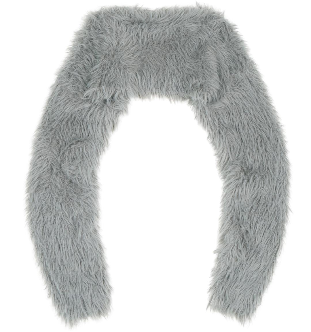 Fur knit bolero (Gray)