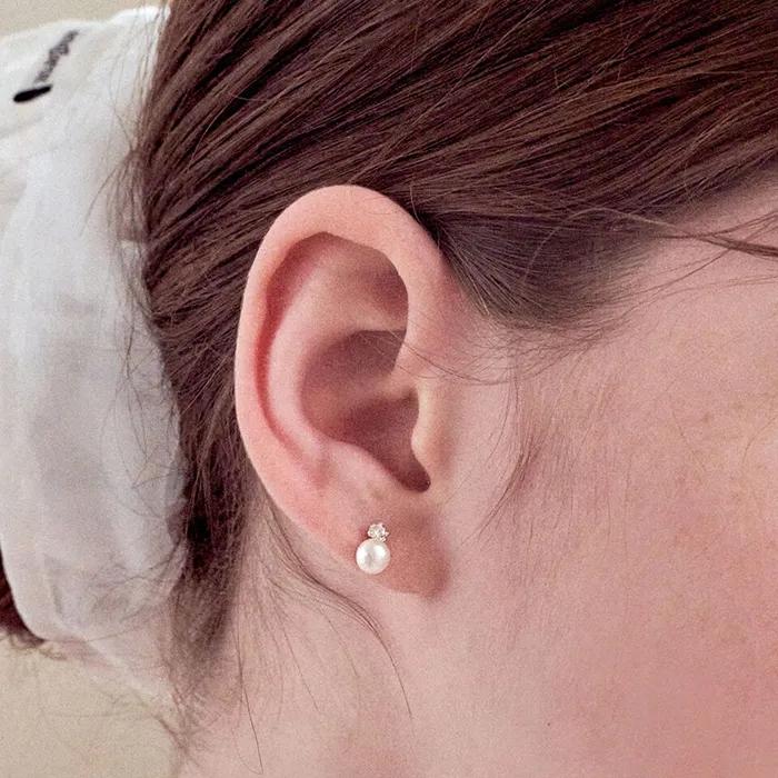 [silver925][서현진,윤아,선미 착용] harmony pearl earring