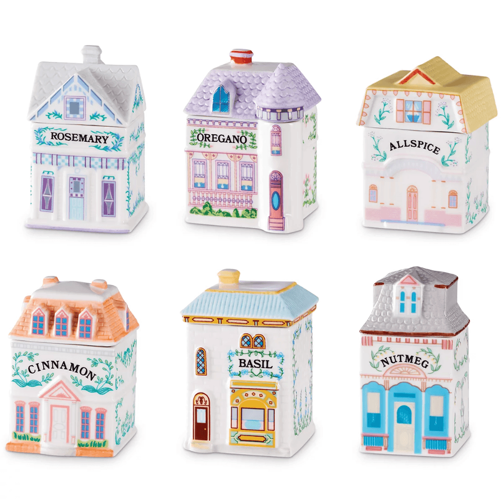 레녹스 양념통 6개 스파이스 빌리지 도자기 향신료 병 조미료통 세트 1