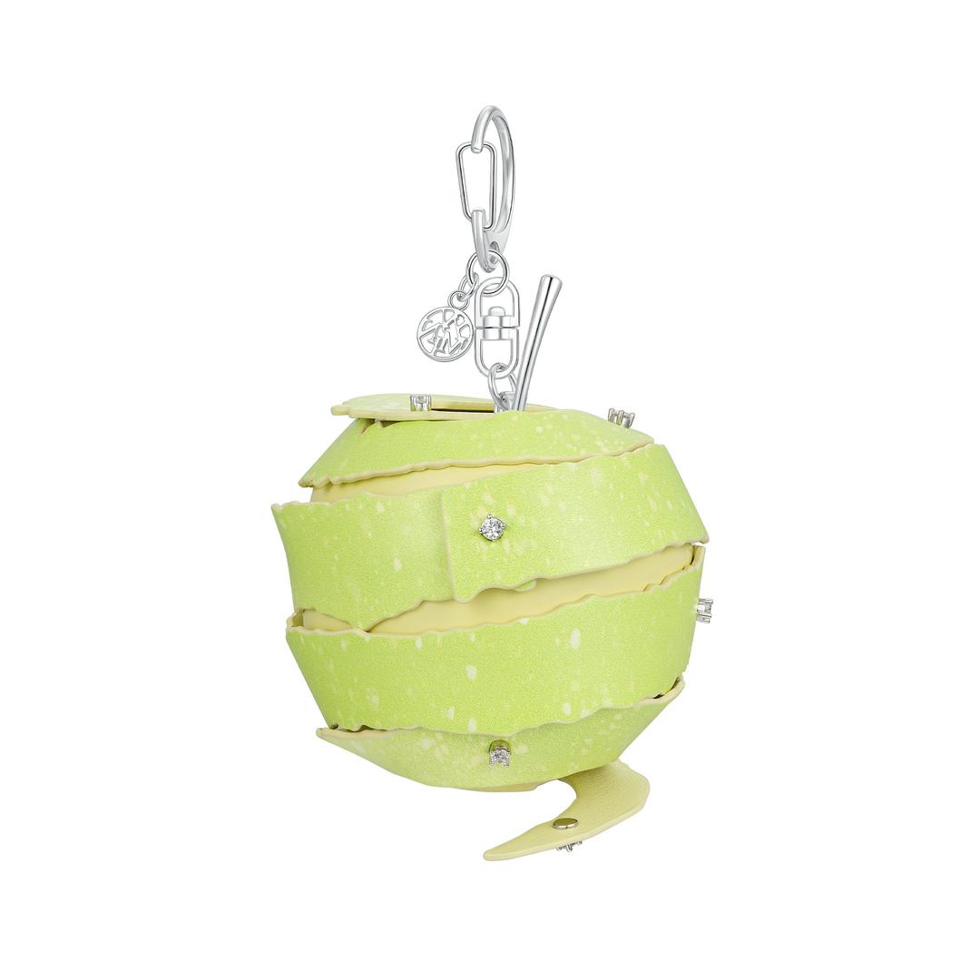Paradise / Apple Peel Bag Charm - Green