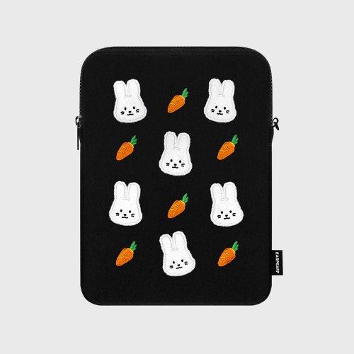 DOT CARROT POPO-BLACK(아이패드 파우치)