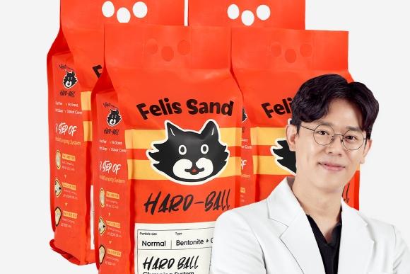 고양이 모래 벤토나이트 카사바 펠리스샌드 하드볼 4.3kg 4개입