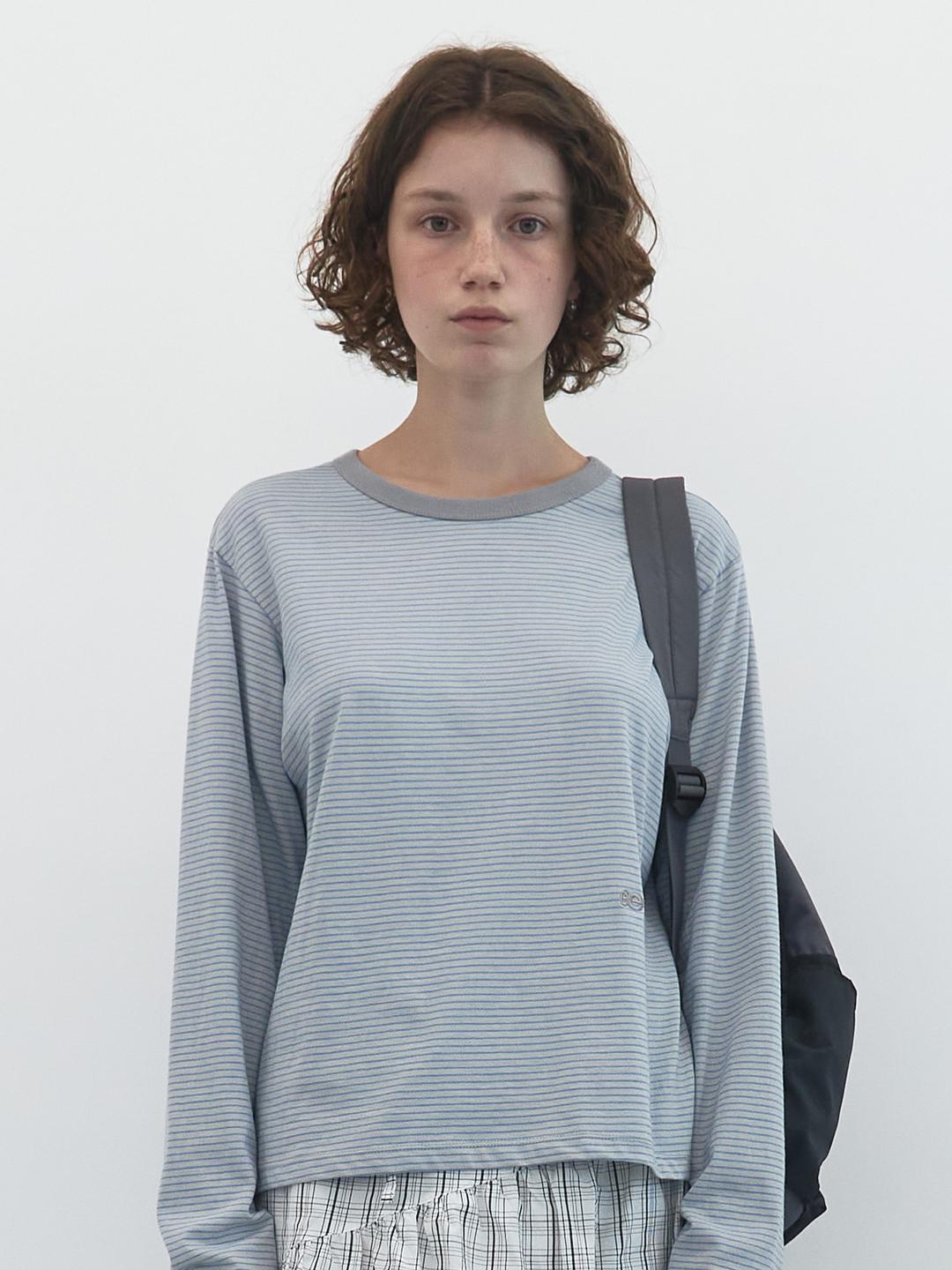 코지 스트라이프 Lst (Grey)