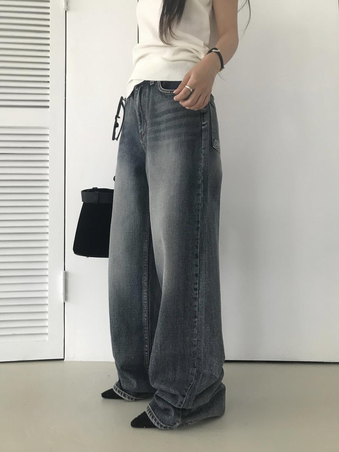 brush denim pants
