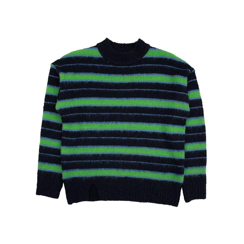 MULTI STRIPE HAIRY KNIT (UNISEX)_SWF3SW02NV