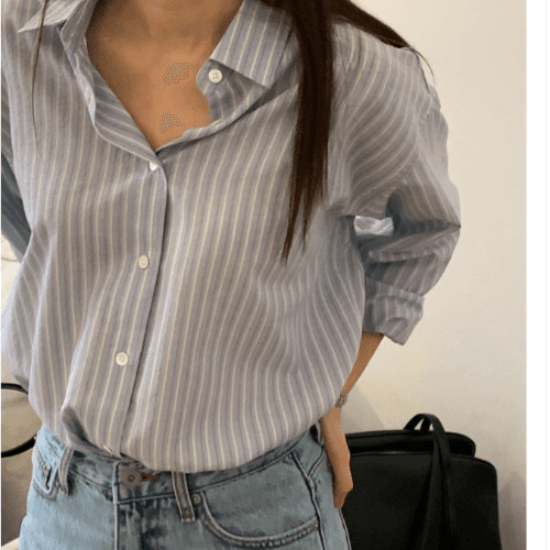 버베인 마르스코튼스트라이프셔츠