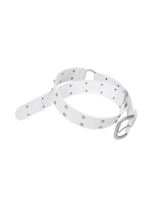 TWO RING RIVET BELT / WHITE