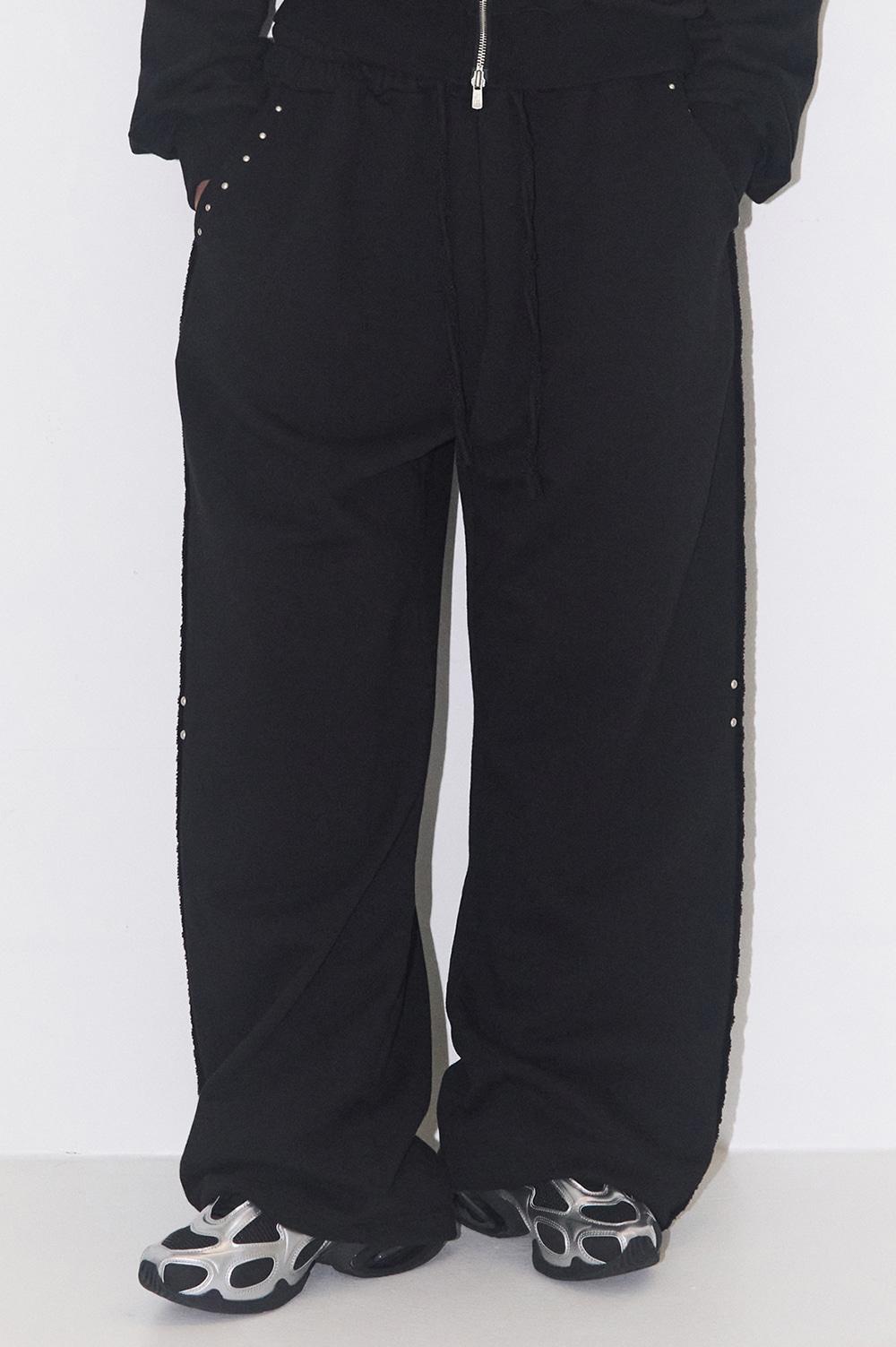 프레이드 스웻 팬츠 블랙