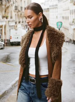 Avenue Skinny Scarf Black - ONE SIZE / Black