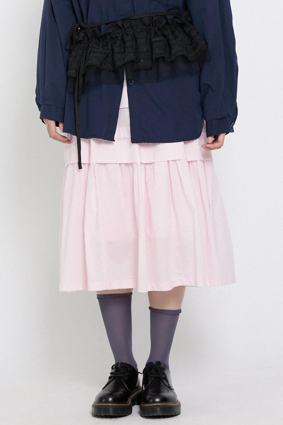 레이어드 프릴 스커트